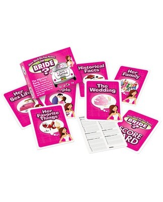 How Well Do You Know Bride/Bachelorette Card Game How Well Do You Know Bride/Bachelorette Card Game