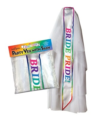 Bride Pride Sash & Veil