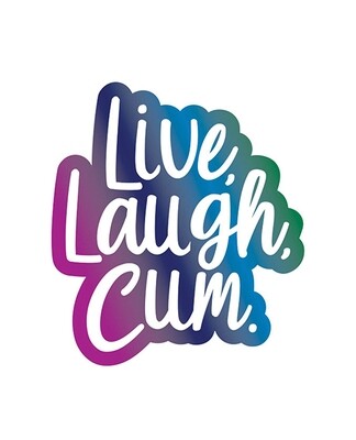 Wood Rocket Live Laugh Cum Pin