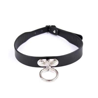 Plesur D-Ring Collar - Black