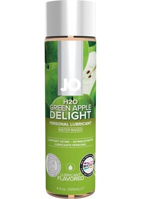 System JO H2O Flavored Lubricant - Green Apple 4 oz.