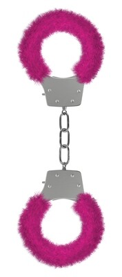 Shots Pleasure Fur Cuff - Pink