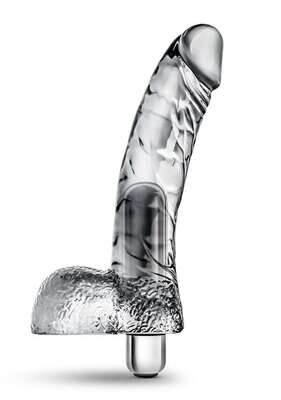 Blush Naturally Yours Vibrating Dildo - Clear