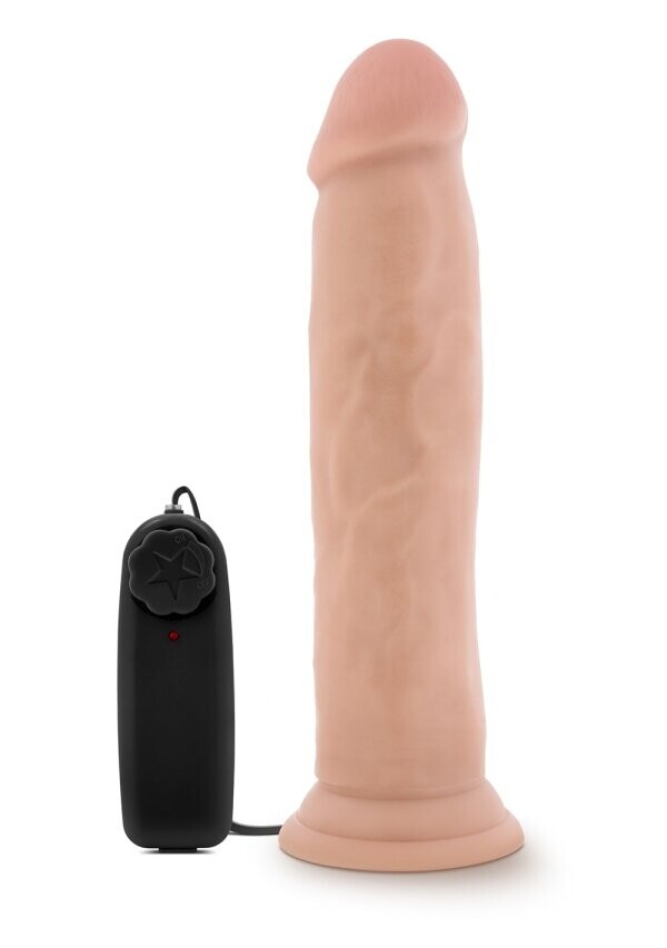 Blush Dr. Skin Dr. Throb 9.5&quot; Suction Cup Vibrator