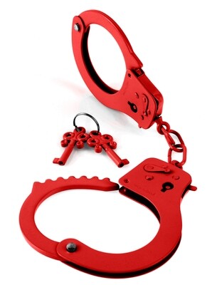 Fetish Fantasy Designer Metal Cuffs - Red