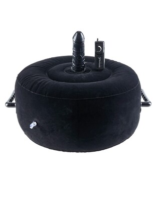 Fetish Fantasy Inflatable Hot Seat w/5.5" Vibrating Dildo