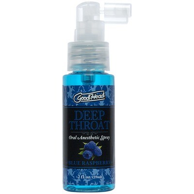 Good Head Deep Throat Spray - Blue Raspberry 2 oz.