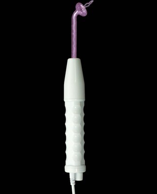 Kinklab Neon Wand White Handle - Purple Electrodes