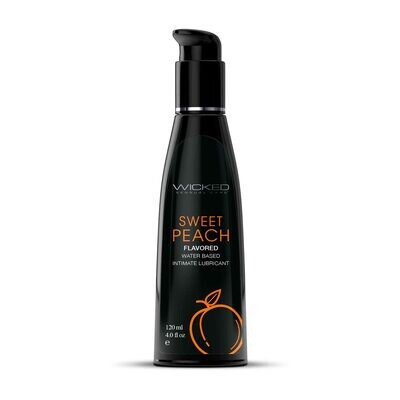 Wicked Sensual Care Flavored Lubricant - Sweet Peach 4 oz.