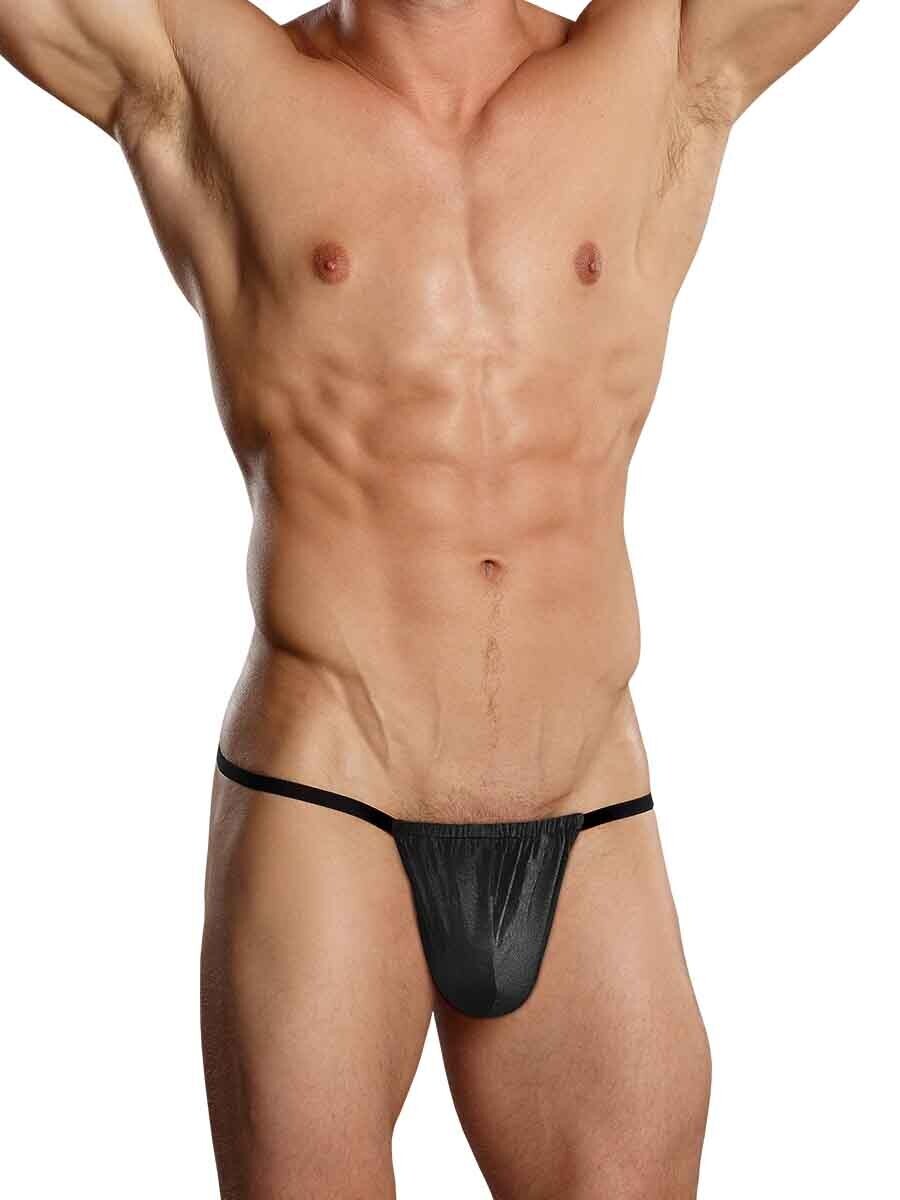 Male Power Posing Strap G-String One Size - Black