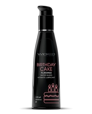 Wicked Sensual Care Flavored Lubricant - Birthday Cake 4 oz.
