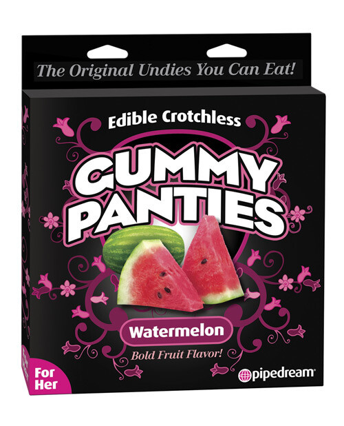 Gummy Open Crotch Panties - Watermelon