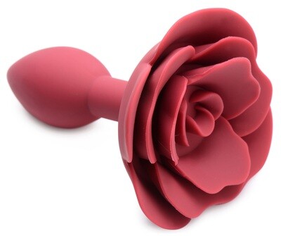Master Series Booty Bloom Rose Silicone Plug Small