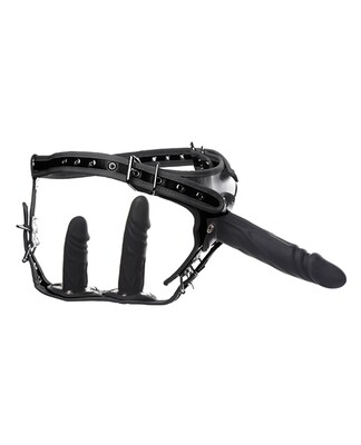 STRICT Double Penetration Strap-On Harness w/Interchangeable Dildos