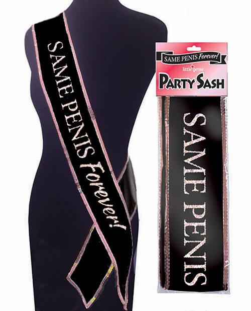 Same Penis Forever Sash - Black