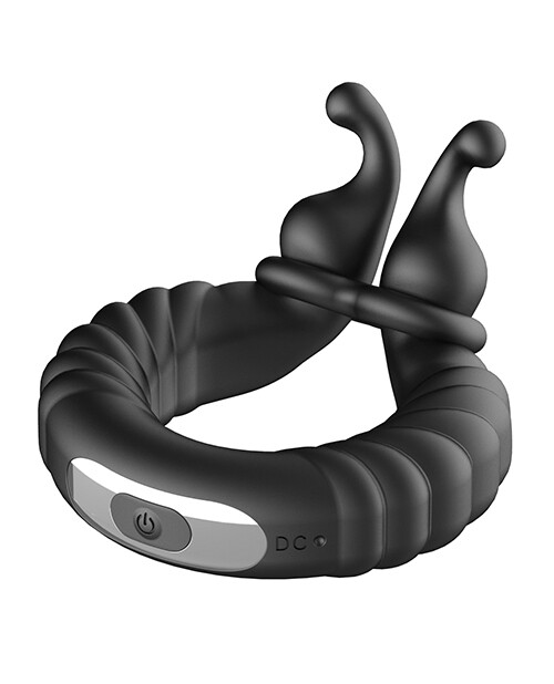 Forto F-24 Rechargeable Cock Ring - Black