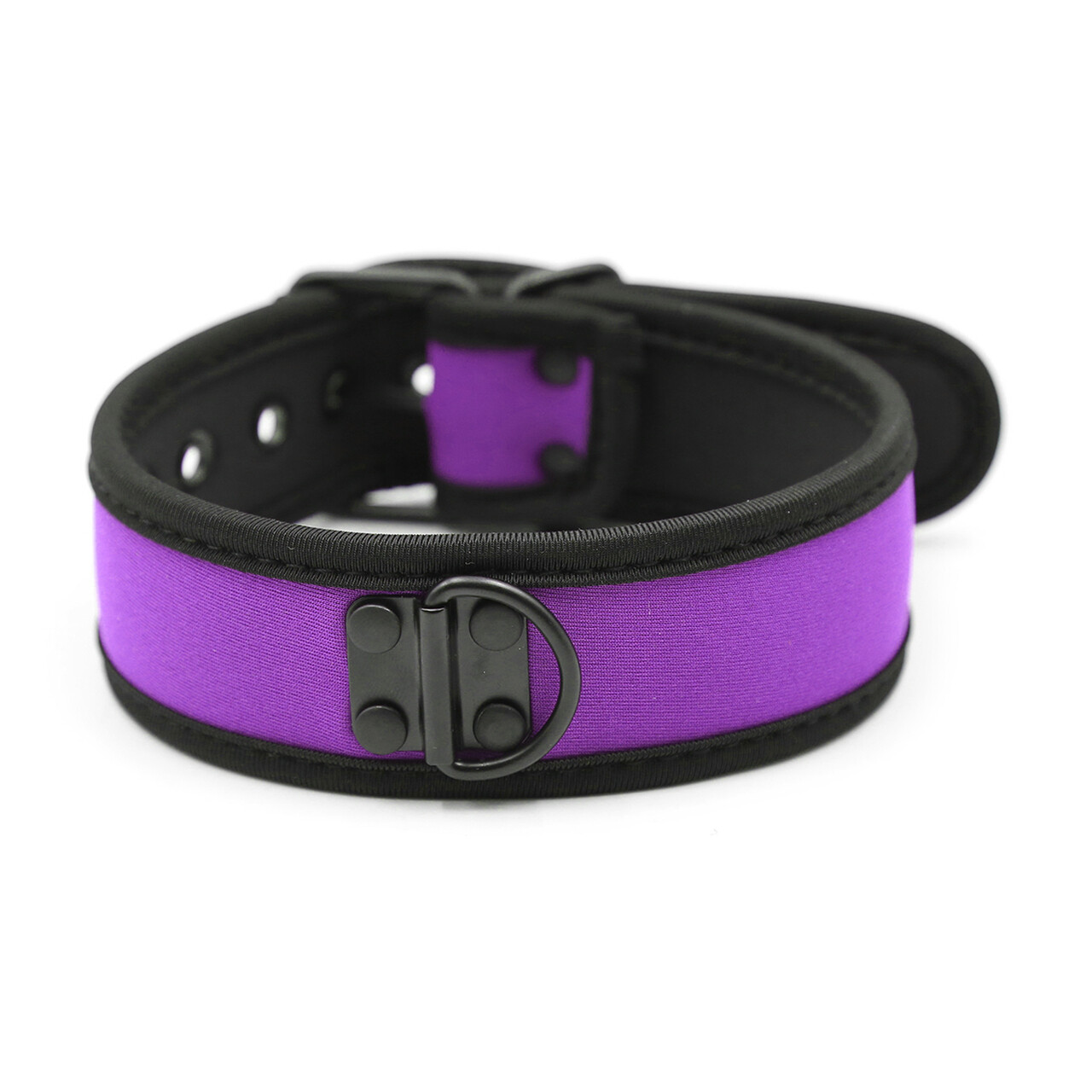 Plesur Neoprene Puppy Collar w/D-Ring - Purple