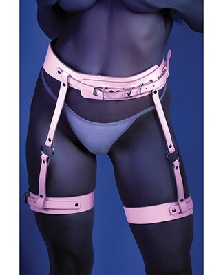 Fantasy Strapped In Glow in the Dark Leg Harness - One Size