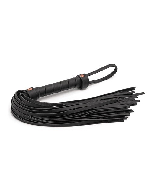 Bondage Couture Vinyl Flogger - Black