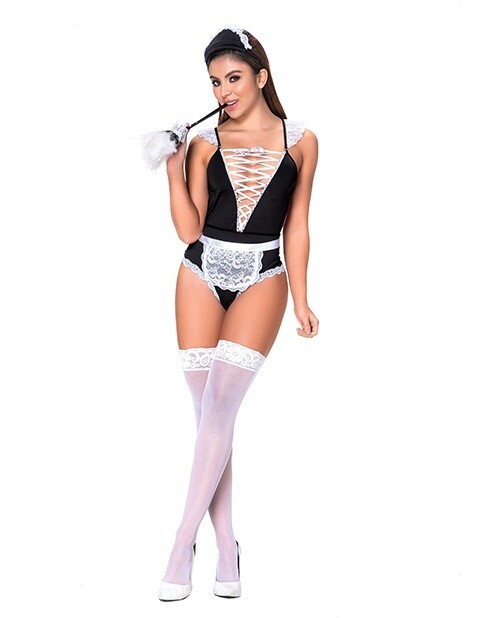Mapale 3 Pc. French Maid Bodysuit Mapale 3 Pc. French Maid Bodysuit