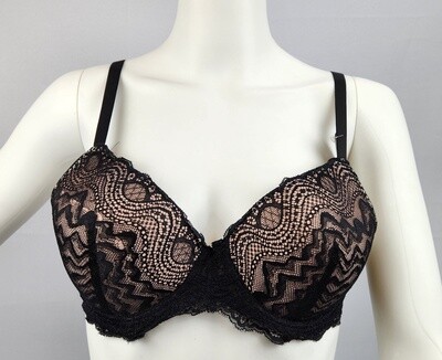 Youmita Lace Bra - Black/White