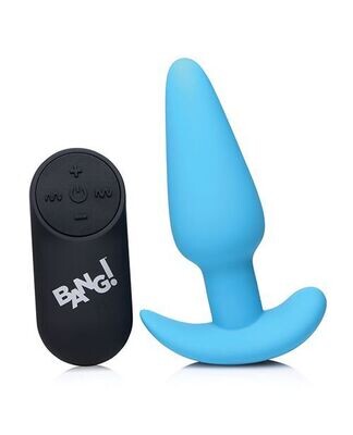 Bang! 21x Remote Vibrating Butt Plug - Blue