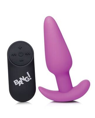 Bang! 21x Remote Vibrating Butt Plug Purple