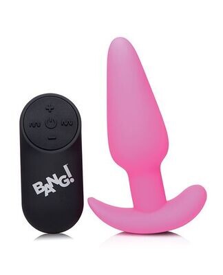 Bang! 21x Remote Vibrating Butt Plug Pink
