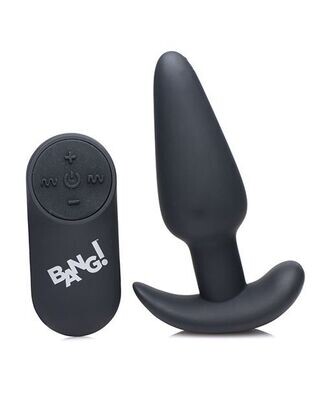 Bang! 21x Remote Vibrating Butt Plug - Black