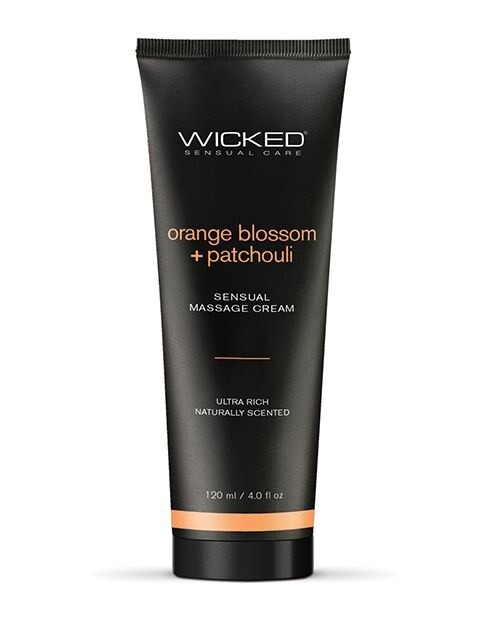 Wicked Sensual Care Massage Cream - Orange Blossom &amp; Patchouli 4 oz.