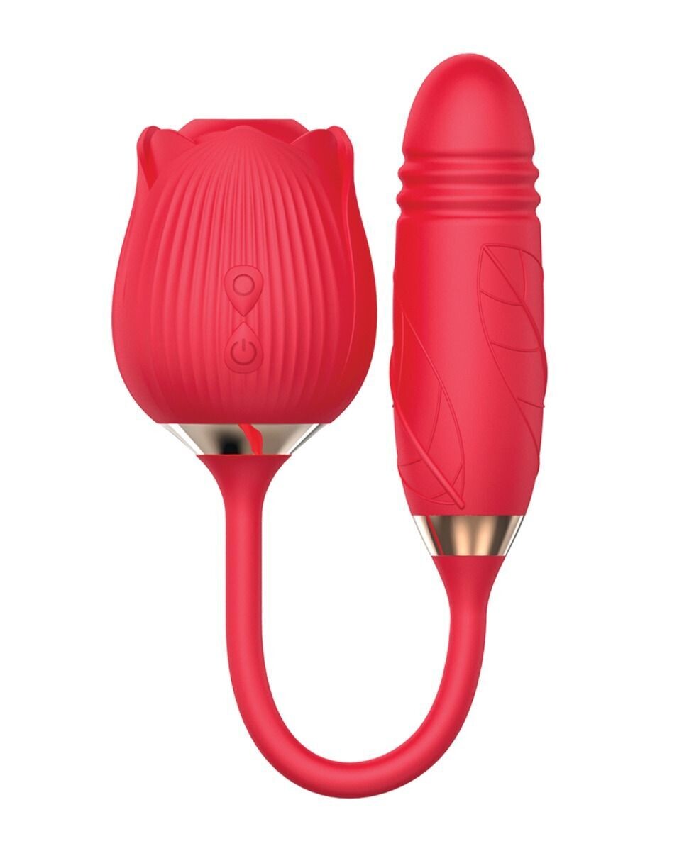 Wild Rose Rechargeable Pressure Wave w/Vibrating Egg