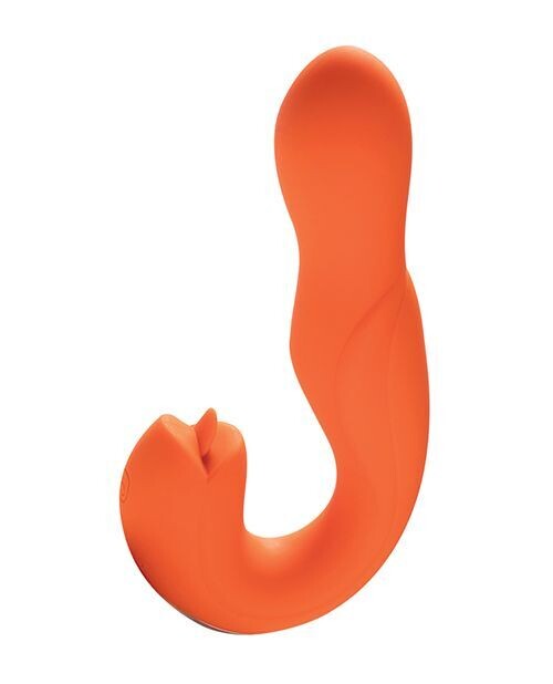 Joi Rotating Head G-Spot Vibrator & Clit Licker - Orange