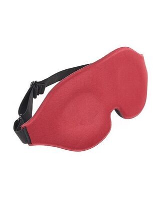 Saffron Blackout Memory Foam Blindfold - Burgundy