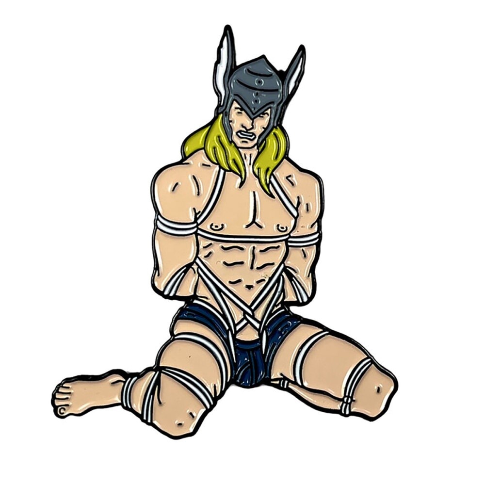 Geeky &amp; Kinky Thor Rope Bound Pin