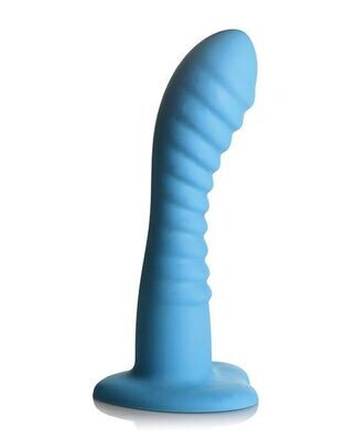 Curve Simply Sweet 7&quot; Ribbed Silicone Dildo