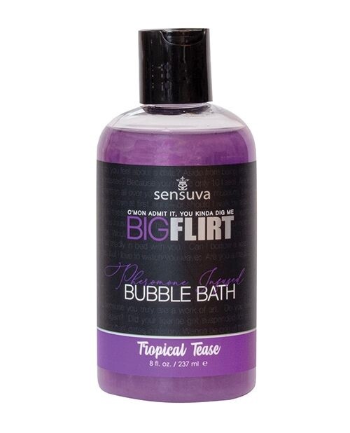 Sensuva Big Flirt Pheromone Bubble Bath - Tropical Tease 8 oz.