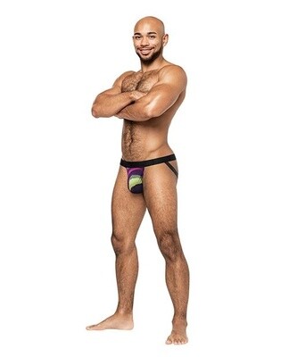 Male Power Galactic Sheer Poly Spandex Strappy Ring Jock