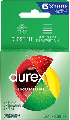 Durex Tropical Flavors 3 Pack