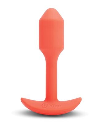 b-Vibe Vibrating Weighted Snug Plug 1 - Orange