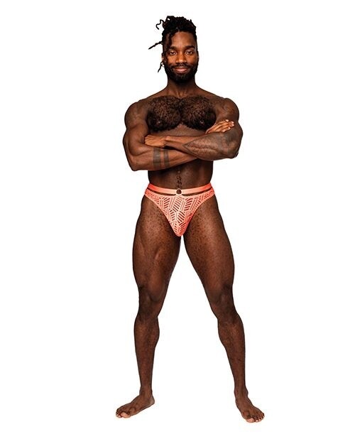 Male Power Rude Awakening Mesh Strap Thong - Neon Orange Male Power Rude Awakening Mesh Strap Thong - Neon Orange