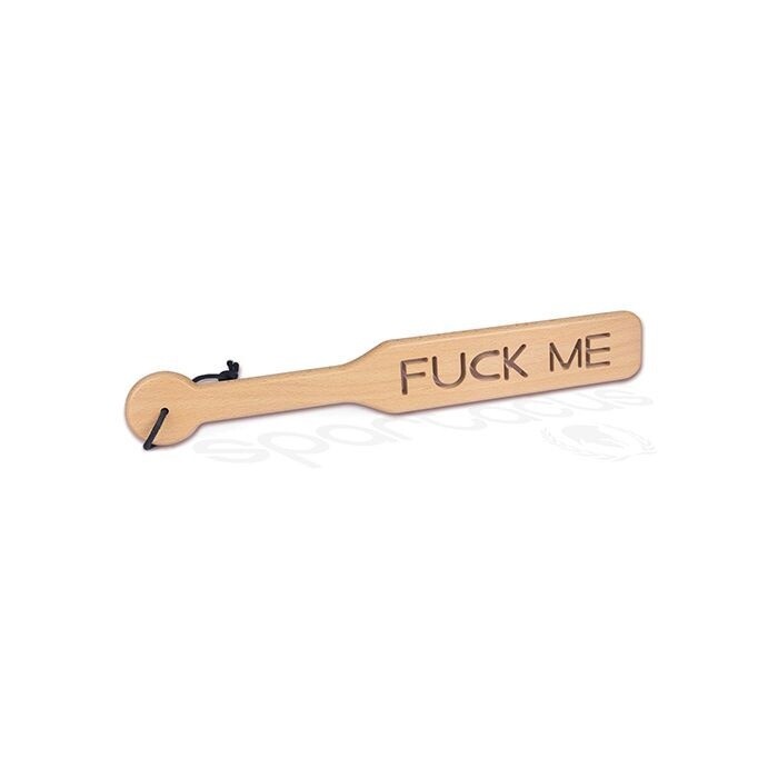 Spartacus Zelkova Wood Paddle - Fuck Me