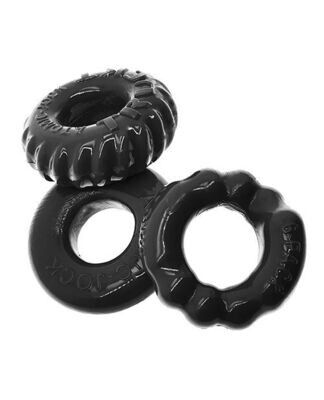 Oxballs Bonemaker 3 Pack C-Ring Kit - Black