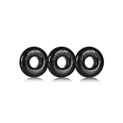 Oxballs Ringer Donut 1 - Black Pack of 3