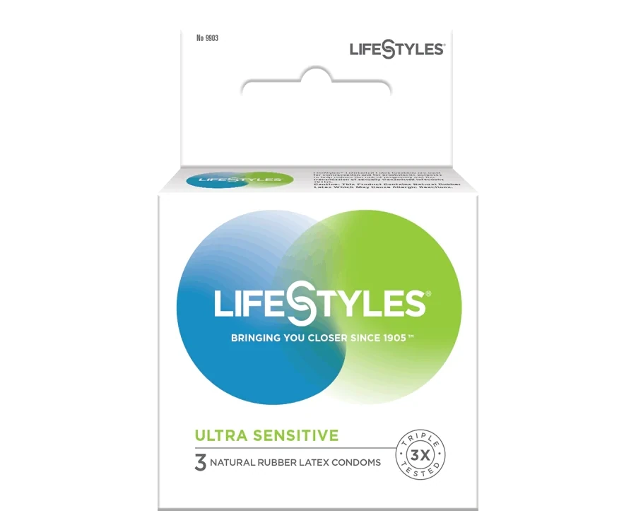 Lifestyles Ultra Sensitive Condoms 3 Pack