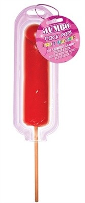 Packaged Jumbo Cock Pop- Strawberry