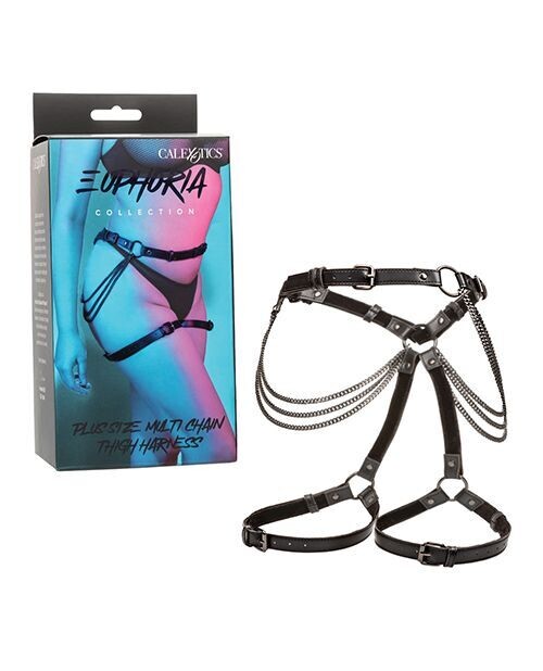 Euphoria Collection Multi Chain Thigh Harness, Size: Queen Size