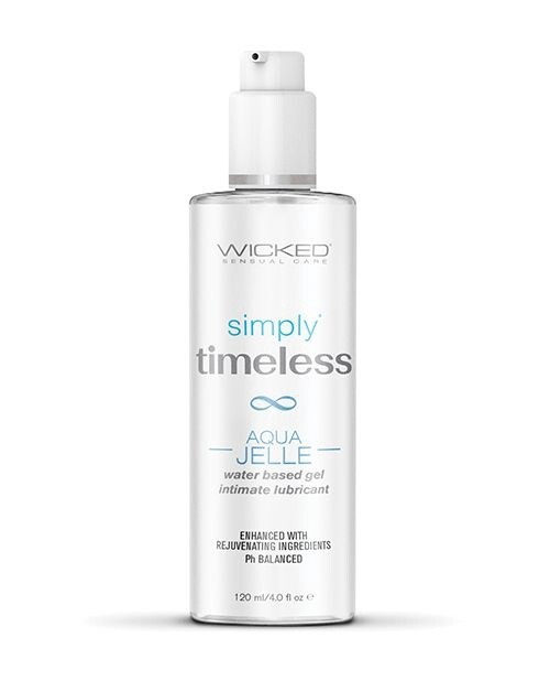 Wicked Sensual Care Simply Timeless Aqua Jelle Water Based Lubricant - 4 oz.