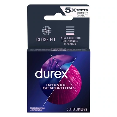 Durex Intense Sensation Condoms 3 Pack