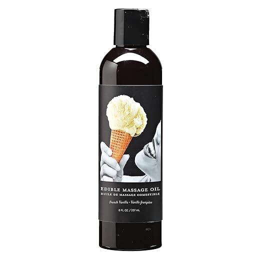 Earthly Body Edible Massage Oil - Vanilla 2 oz.