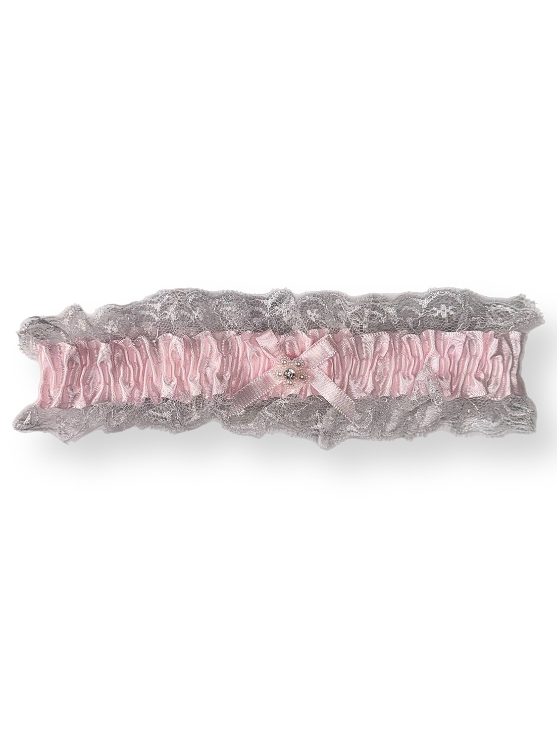 Satin Leg Garter - Pink